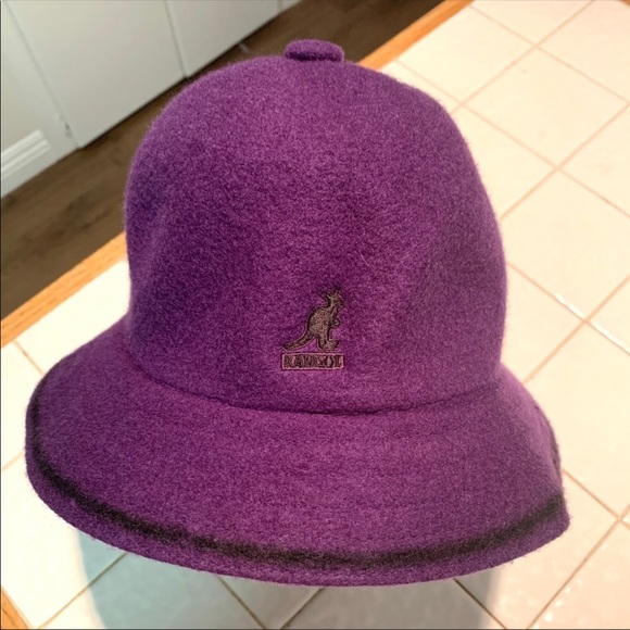 kangol bucket hat purple